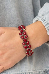 PAPARAZZI BURGANDY BRACELET