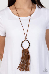 PAPARAZZI BROWN TASSLE SET