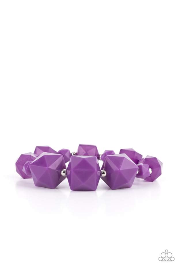 Paparazzi Rollin in Rhinestones Purple Bracelet – diannesjewelryshop